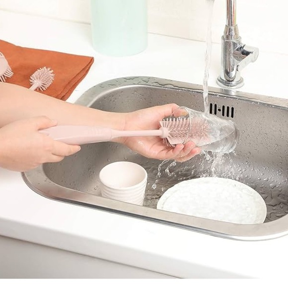 Silicone Dish Brush Set - Pink - Picture 8 of 8